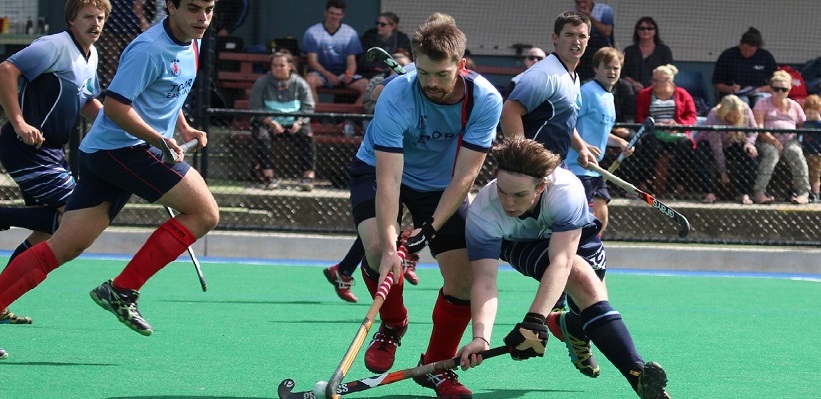 men playing hockey