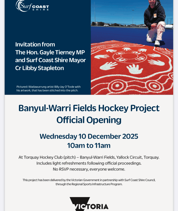 Torquay Pitch Opening